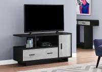 Modern Black and Gray TV Stand