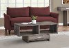 Dark Taupe Modern Coffee Table - Faye