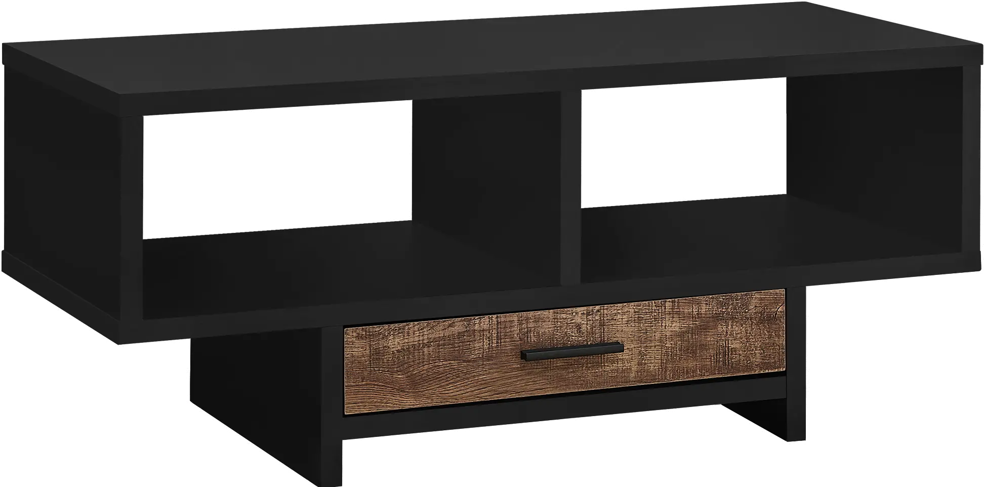 Black and Brown Coffee Table with Storage - Faye-2