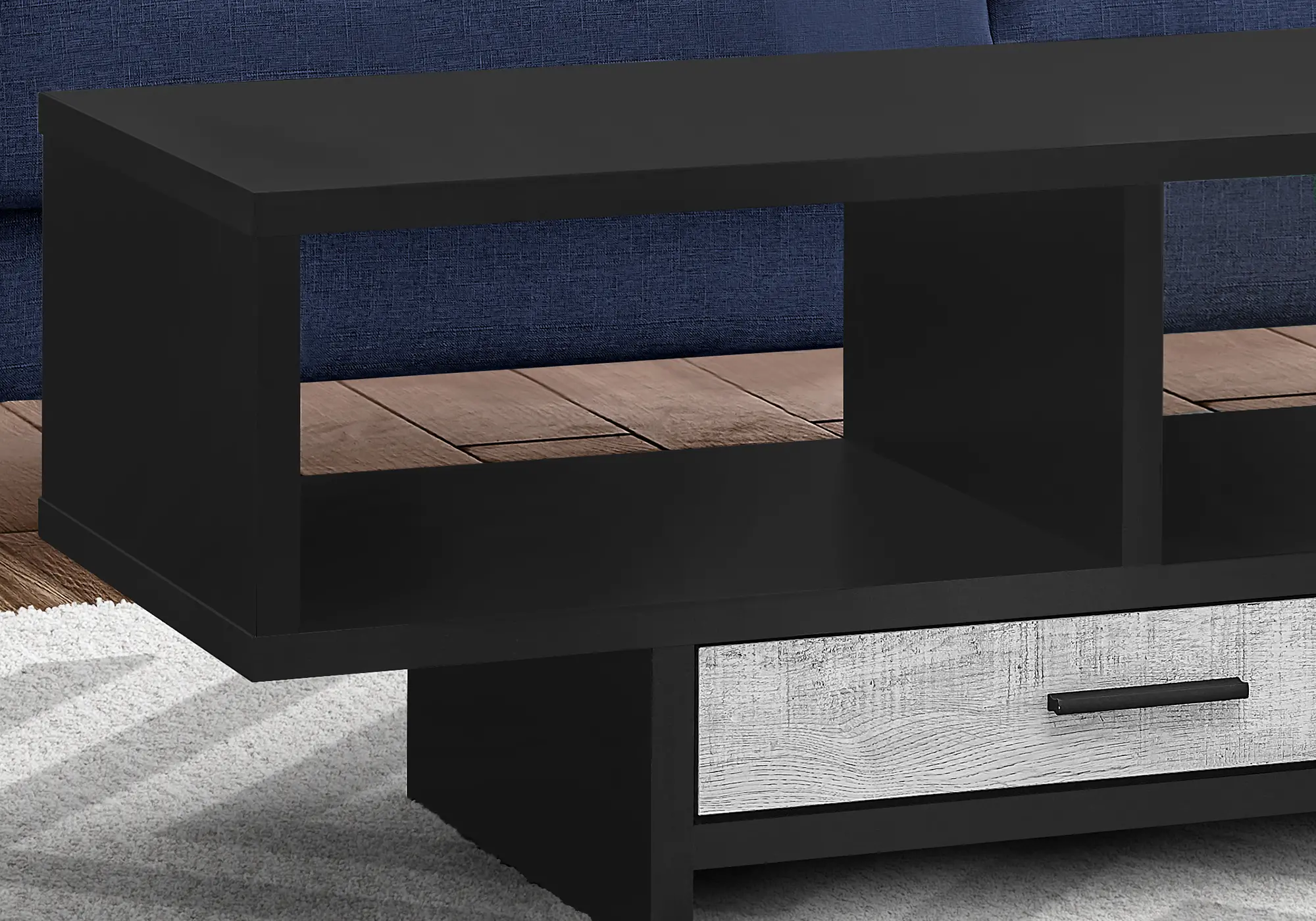 Modern Black and Gray Coffee Table - Faye-4