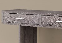 Modern Dark Taupe Accent Table with Drawers - Harrington-2