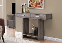 Modern Dark Taupe Accent Table with Drawers - Harrington-3