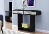 48 Black and Gray Accent Table with Drawers