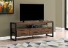 Industrial Brown 3 Drawer TV Stand