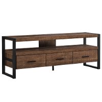 Industrial Brown 3 Drawer TV Stand-2