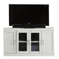 Contemporary White 56 Inch TV Stand