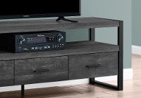 Industrial Black 3 Drawer TV Stand-2