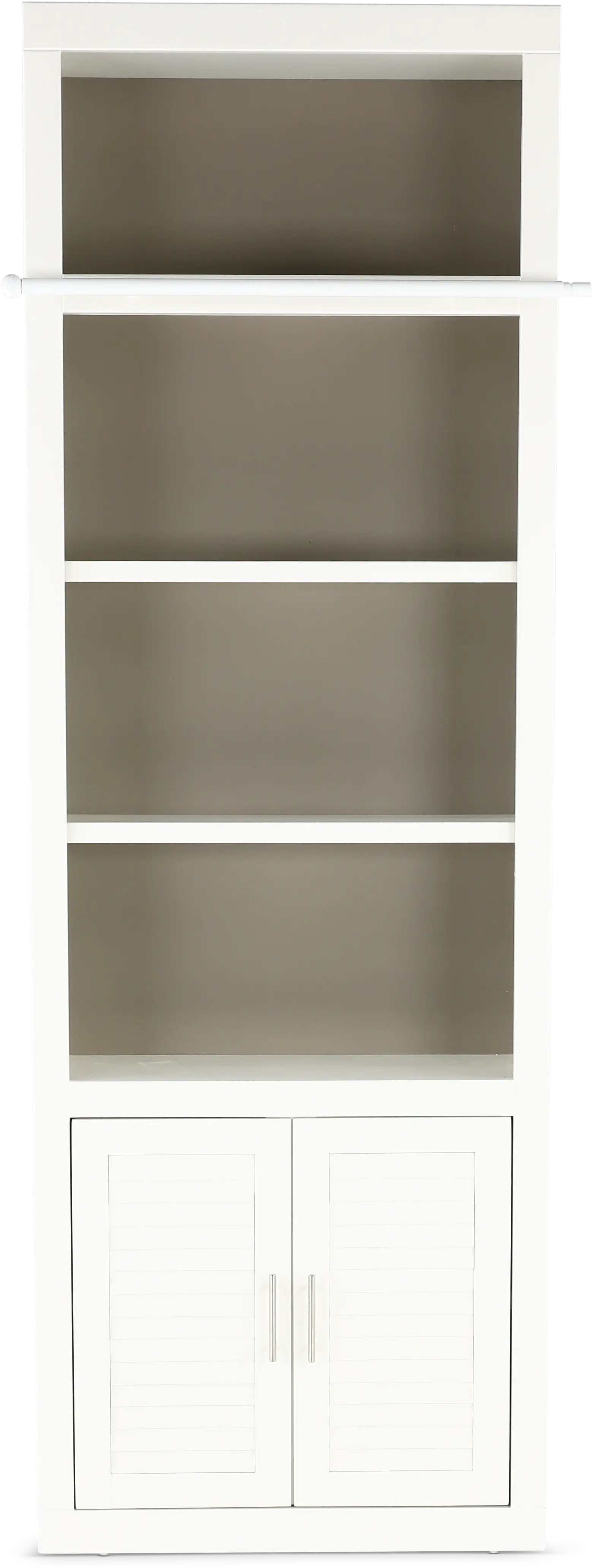 Catrina White 32 Bookcase with Reversible Door-1