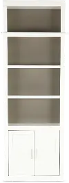 Catrina White 32 Bookcase with Reversible Door