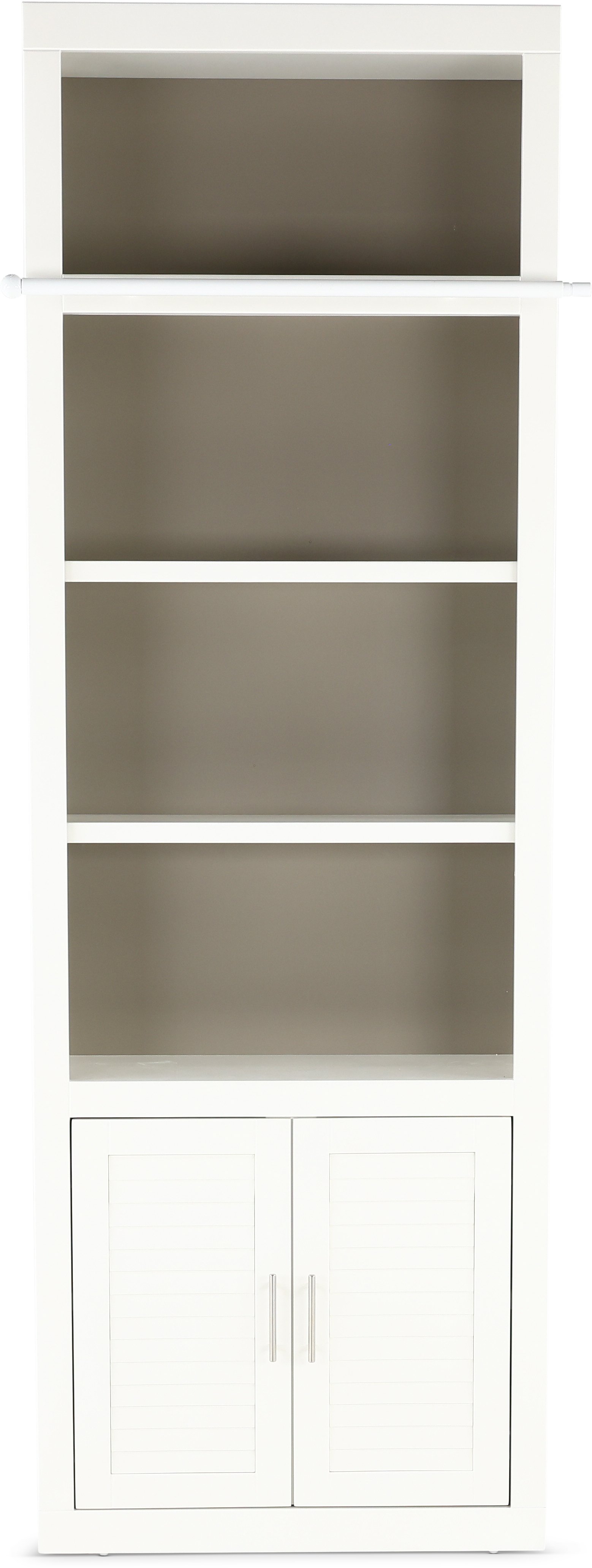 Cottage White 32 Inch Bookcase with Reversible Door-1
