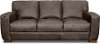 Contemporary Brown Leather Sofa - Dakota