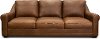 Contemporary Brown Leather Sofa - Panama