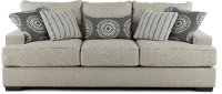 Casual Contemporary Flax Gray Sofa - Raven