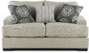 Casual Contemporary Flax Gray Loveseat - Raven