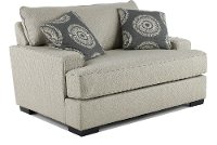 Casual Contemporary Flax Gray Chair - Raven