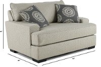Casual Contemporary Flax Gray Chair - Raven-2