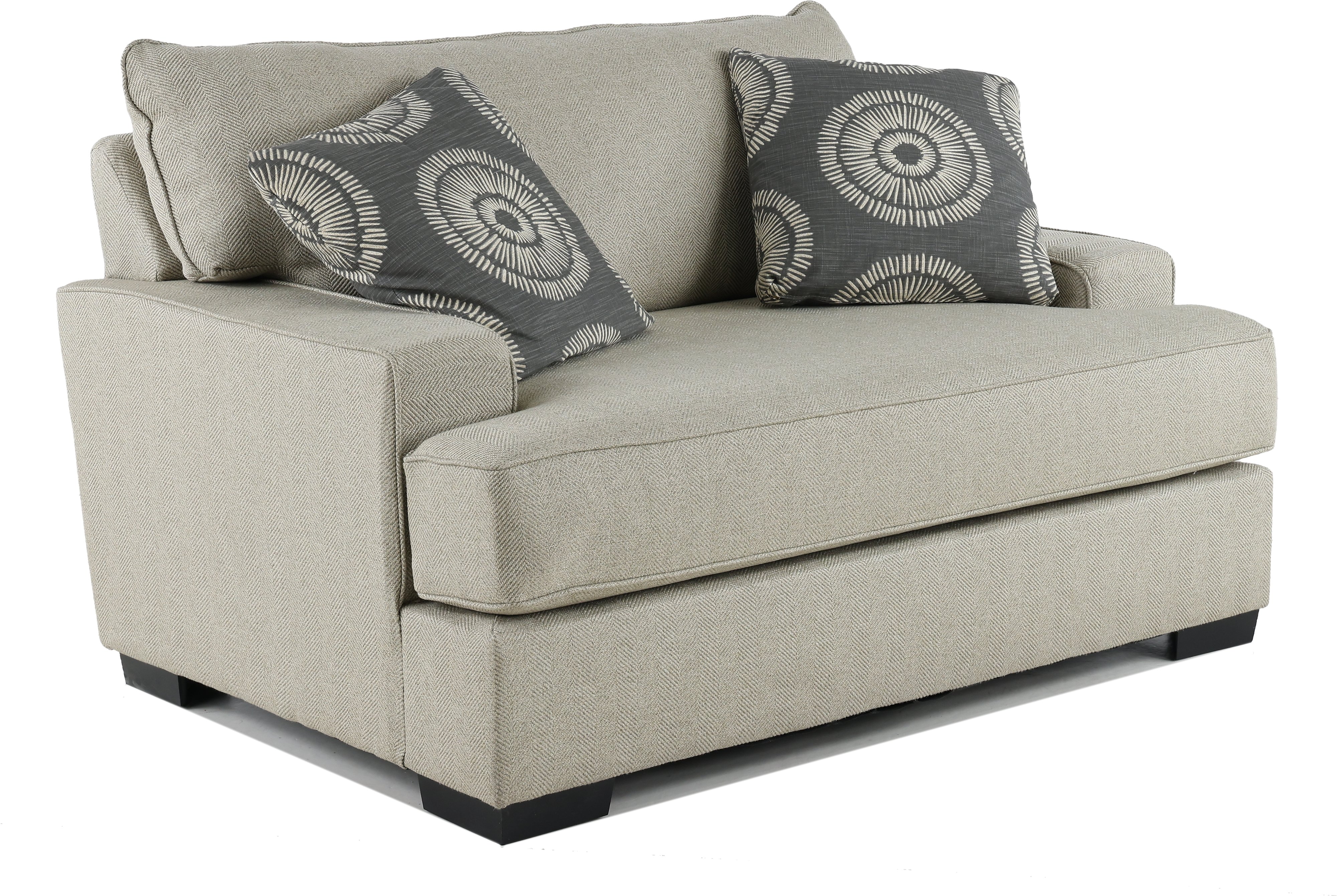 Raven Casual Contemporary Flax Gray Chair-1