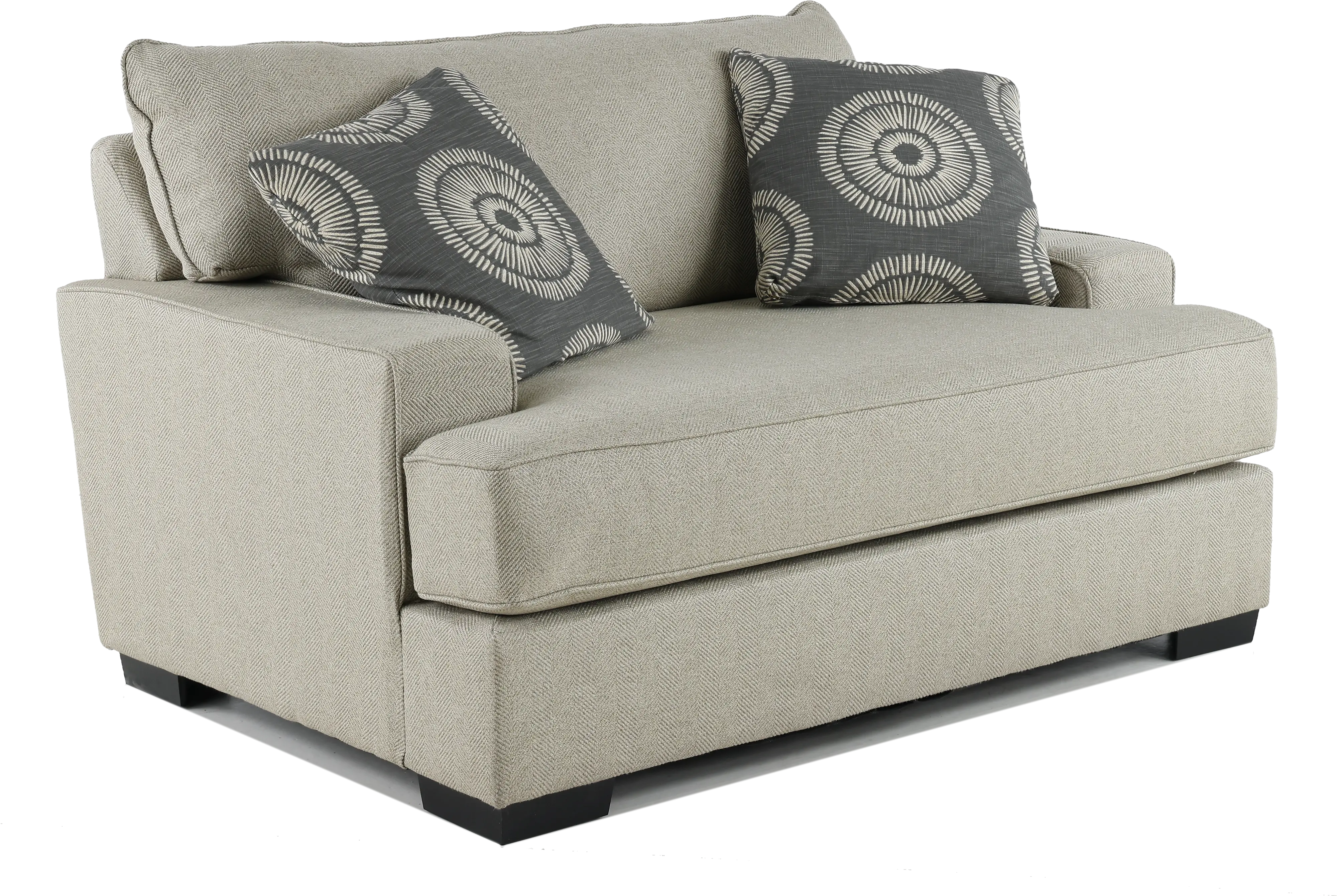 Raven Casual Contemporary Flax Gray Chair-1