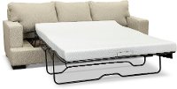 Casual Contemporary Flax Gray Queen Sofa Bed - Raven-2