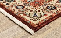 8 x 10 Large Red and Ivory Area Rug - Lilihan-2