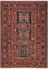 5 x 8 Medium Red and Multi Area Rug - Lilihan