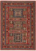 Lilihan 8 x 10 Large Red and Multi Area Rug