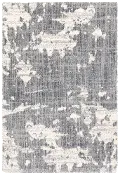 Aspen 8 x 10 Abstract Gray and Ivory Shag Rug
