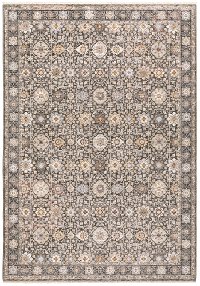71N 5 x 8 Medium Traditional Ivory and Gray Area Rug - Maharaja