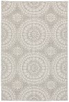 5 x 8 Medium Gray and Ivory Indoor-Outdoor Rug - Portofino