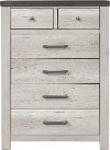 Contemporary Whitewash Chest of Drawers - Riverwood