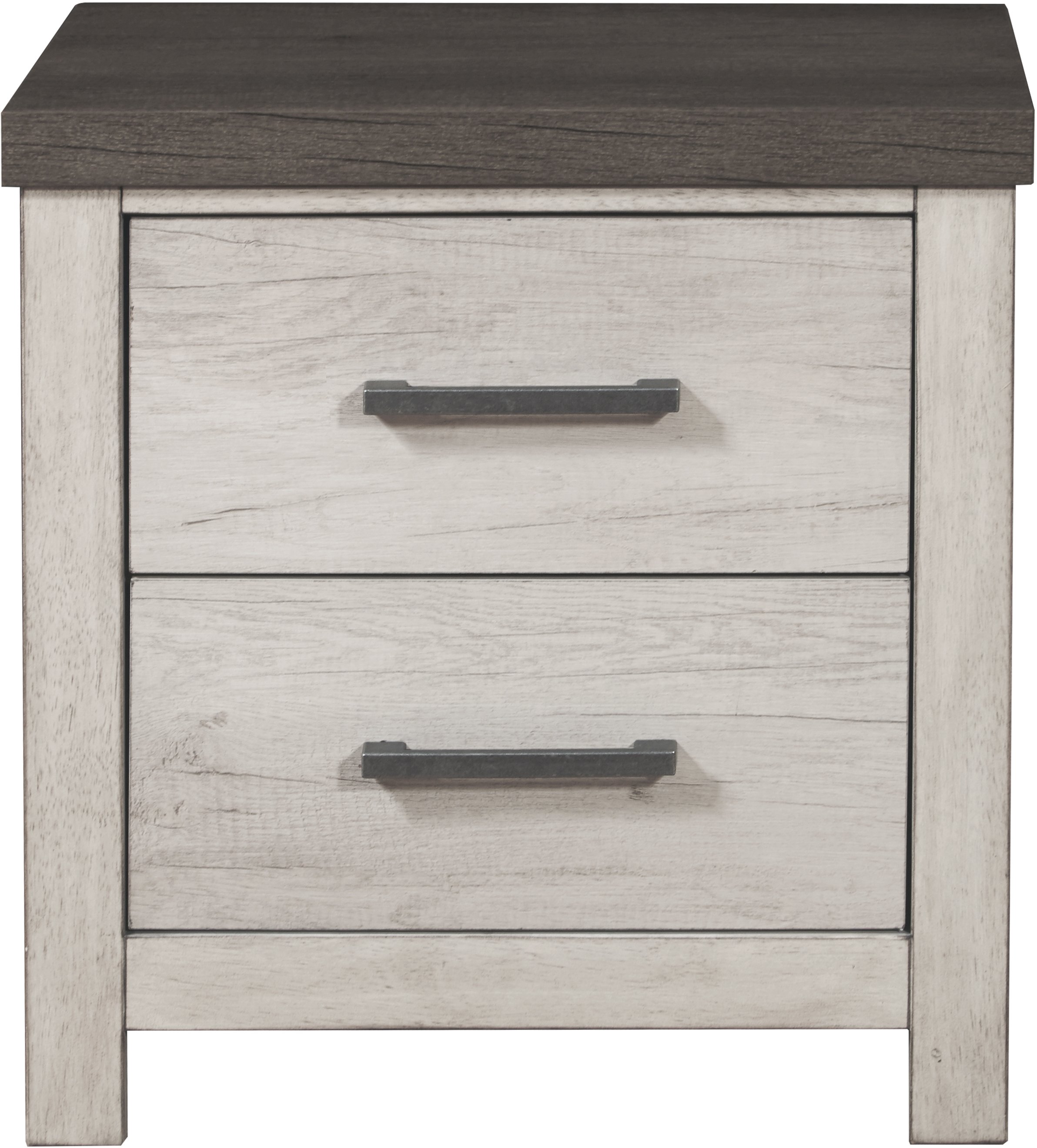 Contemporary Whitewash Nightstand - Riverwood-1