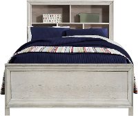 Whitewash Twin Bookcase Bed - Riverwood-2