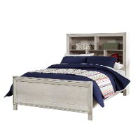 Whitewash Twin Bookcase Bed - Riverwood-4