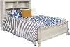 Clearance Riverwood Whitewash Full Bookcase Bed