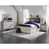 Whitewash 4 Piece Full Bedroom Set - Riverwood