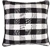 Black and White Buffalo Check Euro Sham