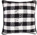 Black and White Buffalo Check Euro Sham