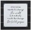 Clearance Black and White Change the World Wall Decor