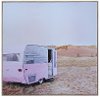 Pink Camper Canvas Wall Art