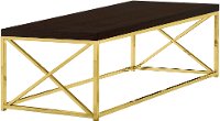 Cappuccino and Gold Coffee Table-2