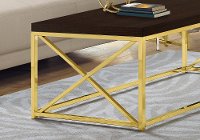 Cappuccino and Gold Coffee Table-3
