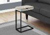 Contemporary Gray Accent Table with Drawer