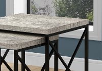 Gray Nesting Tables with Black Legs - Set of 2-2
