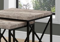 Taupe Nesting Tables with Black Legs - Set of 2-2