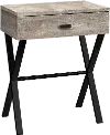 Taupe Accent Table with Drawer