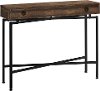 Industrial Brown and Black Hall Table