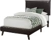 Contemporary Brown Twin Upholstered Bed - Hartly