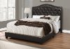 Traditional Brown Queen Upholstered Bed - Harrison