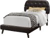 Dark Brown Twin Upholstered Bed - Delware