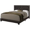 Contemporary Dark Brown Queen Upholstered Bed - Maine